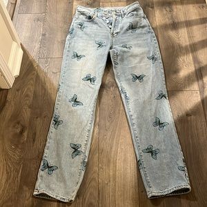 Pacsun butterfly jeans